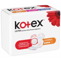KOTEX ULTRA SANITARY PADS NORMAL (8 counts)
